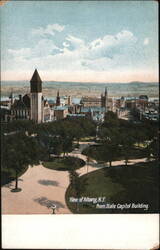 View of Albany from State Capitol Building New York Postcard Postcard Postcard