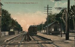 Long Island Railroad Station, Morris Park New York Postcard Postcard Postcard