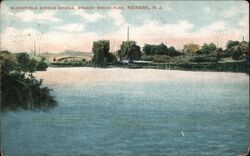 Bloomfield Avenue Bridge, Branch Brook Park Postcard