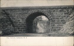 The Culvert, Lebanon, NJ Postcard