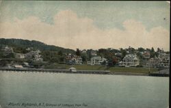 Atlantic Highlands, NJ Cottages from Pier New Jersey Postcard Postcard Postcard