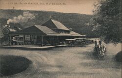 Delaware Water Gap Railroad Station Postcard