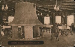 Dining Hall, Pinecrest, CA Postcard