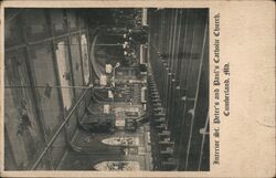 Interior St. Peter and Paul's Catholic Church, Cumberland, MD Postcard