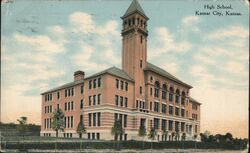 Kansas City, Kansas High School Postcard