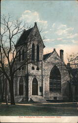 First Presbyterian Church, Hutchinson Postcard