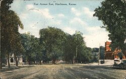 First Avenue East, Hutchinson, Kansas Postcard