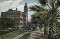 High School, San Bernardino California Postcard Postcard Postcard