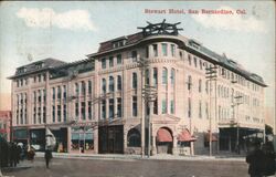 Stewart Hotel, San Bernardino Postcard