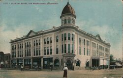 Stewart Hotel, San Bernardino Postcard