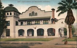 Blk's Temple, San Bernardino Postcard