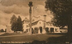 Elks Club, San Bernardino Postcard