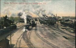 Santa Fe Yards and Shops, San Bernardino Postcard