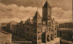 Court House, San Bernardino California Postcard Postcard Postcard