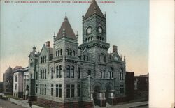 San Bernardino County Court House California Postcard Postcard Postcard