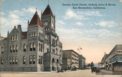 County Court House, San Bernardino California Postcard Postcard Postcard