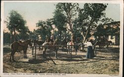 Trail Party in Front of El Tovar Postcard