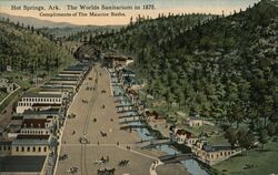 Hot Springs, Ark. The Worlds Sanitarium in 1875 Arkansas Postcard Postcard Postcard