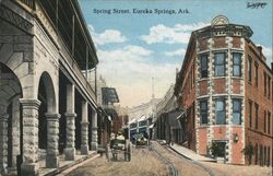 Spring Street, Eureka Springs Postcard