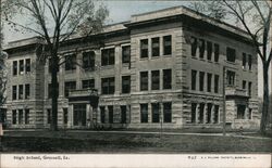 High School, Grinnell, IA Iowa D.J. Williams Postcard Postcard Postcard