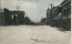 Main St. Charles City IA Postcard