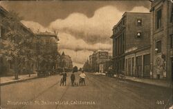 Nineteenth St. Bakersfield Postcard