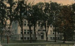 Bryant School, Algona, Iowa Postcard