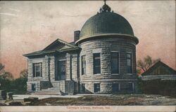 Carnegie Library, Sullivan, Indiana Postcard