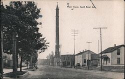 Water Tower, South Bend Postcard