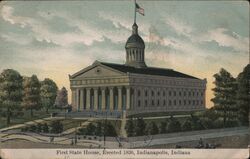 First State House, Indianapolis Postcard Postcard Postcard