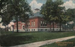 Middlebury Street School, Elkhart Postcard