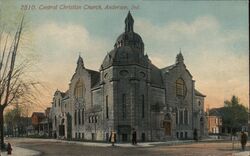 Central Christian Church, Anderson, Indiana Postcard Postcard Postcard