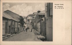 Crystal Gade, St. Thomas Virgin Islands Caribbean Islands Postcard Postcard Postcard