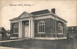 Patchogue Library, Patchogue, L.I. Postcard