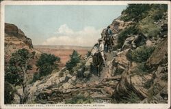 On Hermit Trail, Grand Canyon National Park Postcard