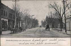 Seventh Street, Rockford IL Postcard