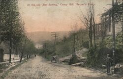 At the old "Bar Spring", Camp Hill, Harper's Ferry Postcard