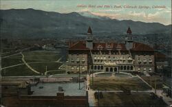 Antlers Hotel and Pike's Peak Colorado Springs, CO Postcard Postcard Postcard