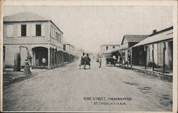 King Street, Frederiksted, St. Croix Virgin Islands Caribbean Islands Postcard Postcard Postcard