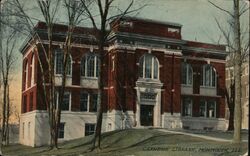 Carnegie Library, Monmouth Postcard