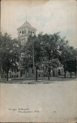 High School Mattoon Illinois Postcard Postcard Postcard