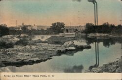 Scene on Sioux River, Sioux Falls Postcard