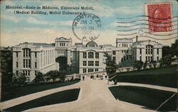 McGill University Medical Building, Montreal Postcard