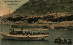 Excursion Steamer at Coronado Islands Postcard