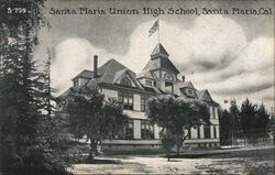 Santa Maria Union High School California Postcard Postcard Postcard