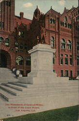 Monument of General Stephen M. White, Los Angeles Postcard