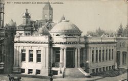 Public Library, San Bernardino Postcard