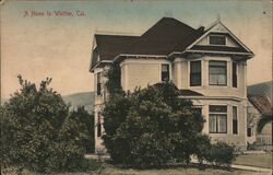 A Home in Whittier California Postcard Postcard Postcard