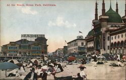 At the Beach, Ocean Park, California Postcard Postcard Postcard