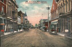 Main Street, Napa, California Postcard